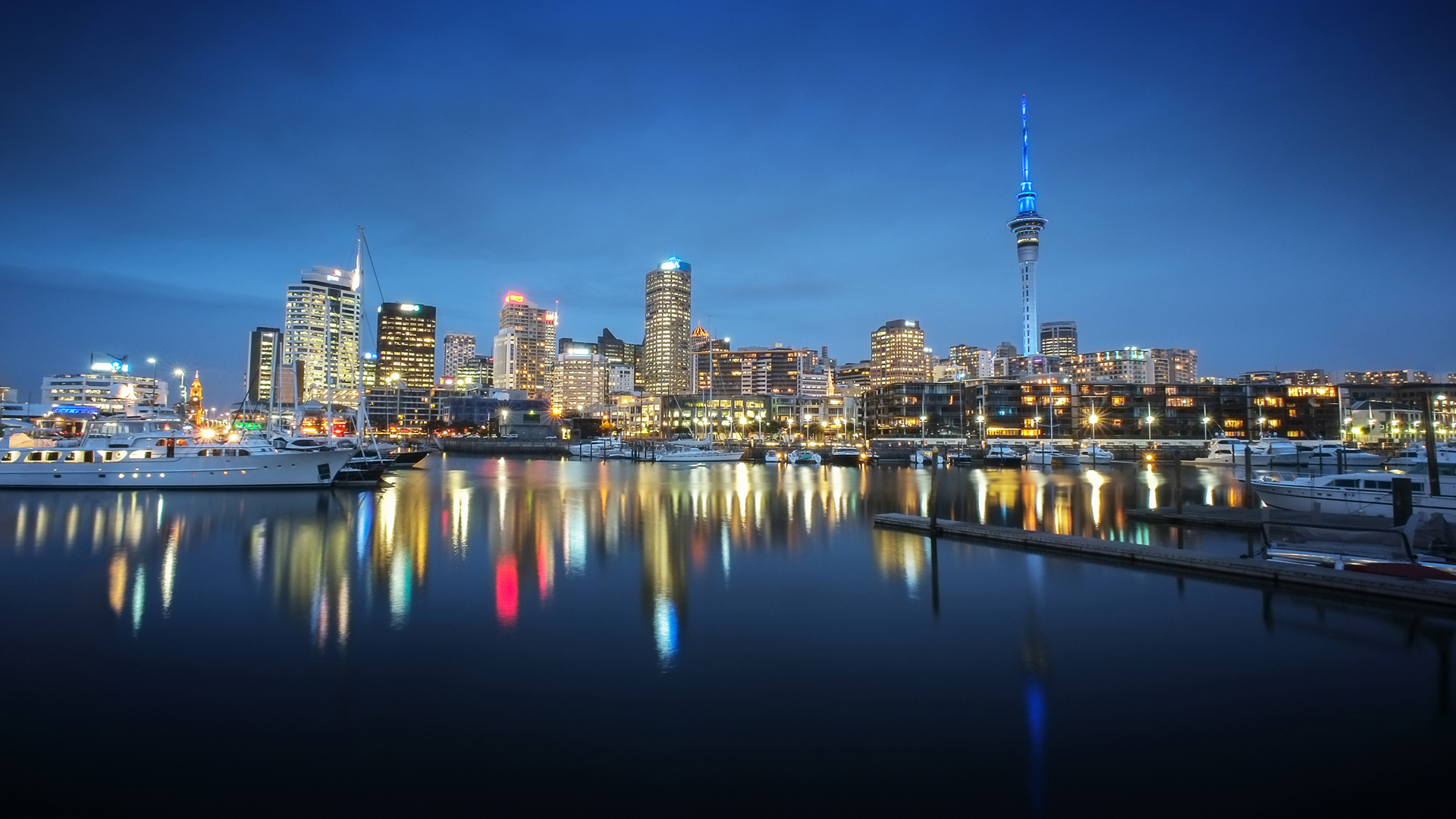 Auckland in the evening light