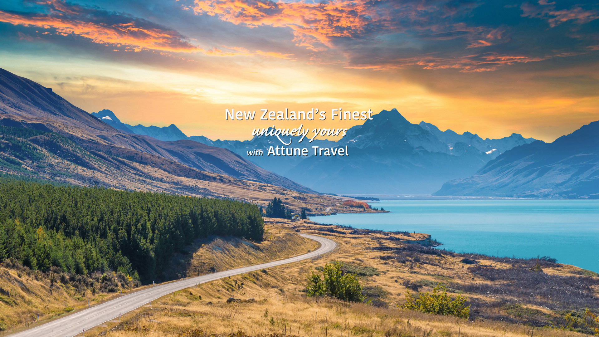 Aoraki/Mt Cook at sunset
