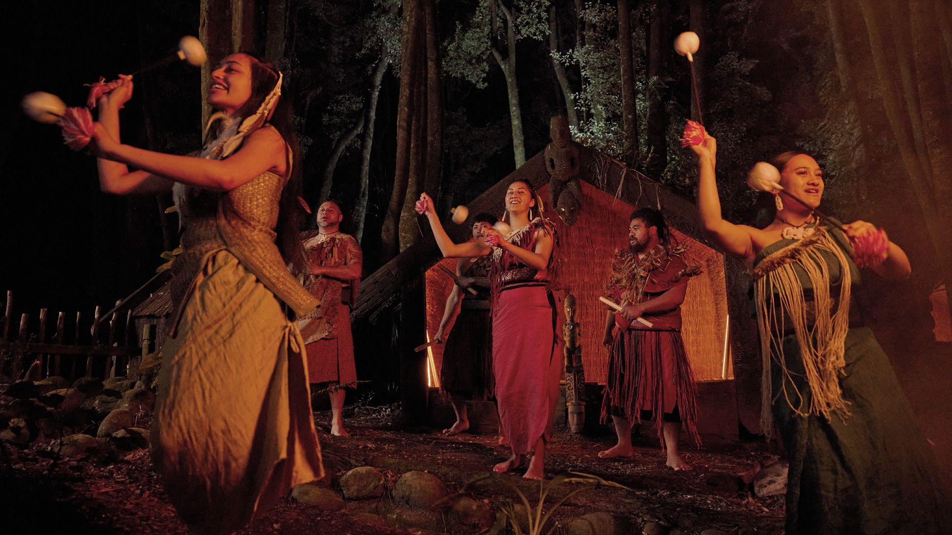 Maori dancers at Rotorua