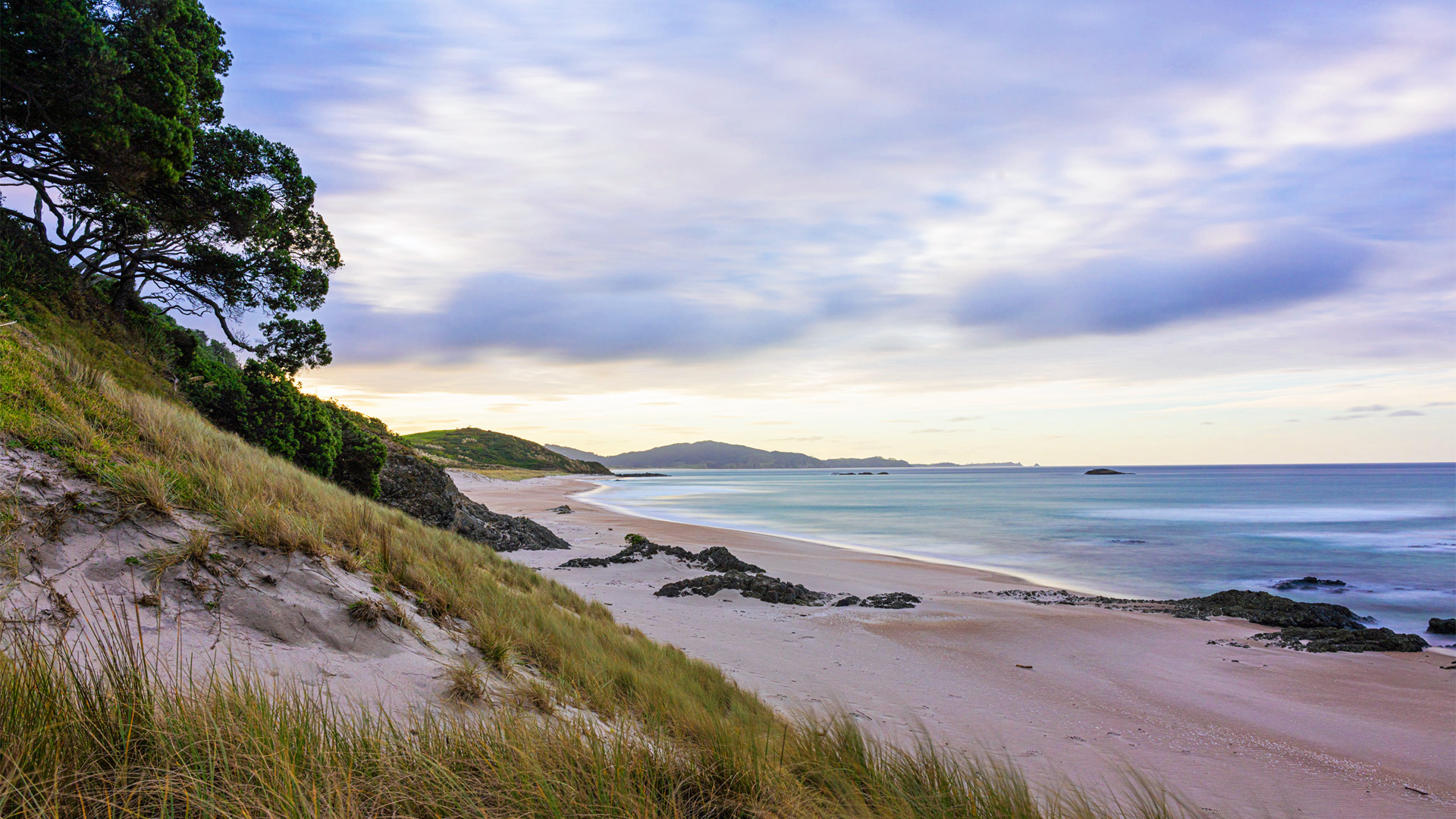 A beach on the coast by Whangarei