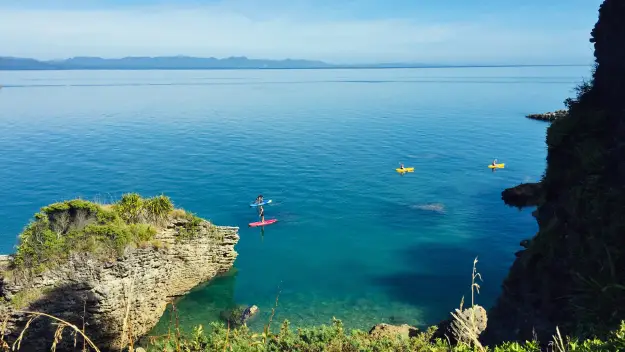 Kayak and SUP boarding at Golden Bay
