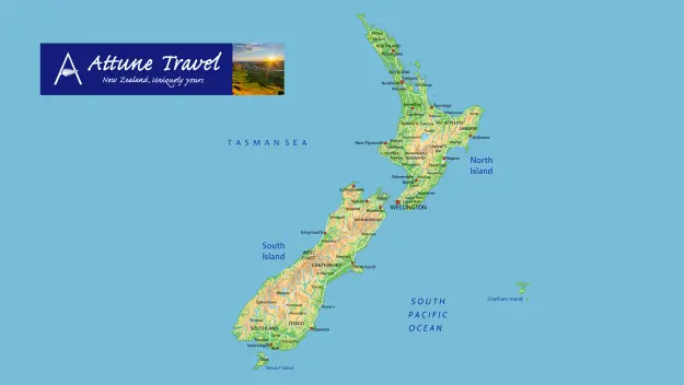 New Zealand map