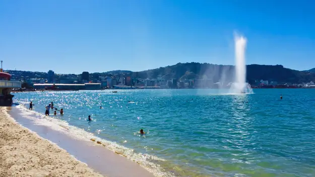 The Carter Memorial Fountain in Wellington Harbour
