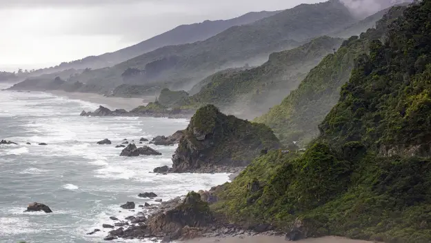 The beautiful rugged west coast of the South Island